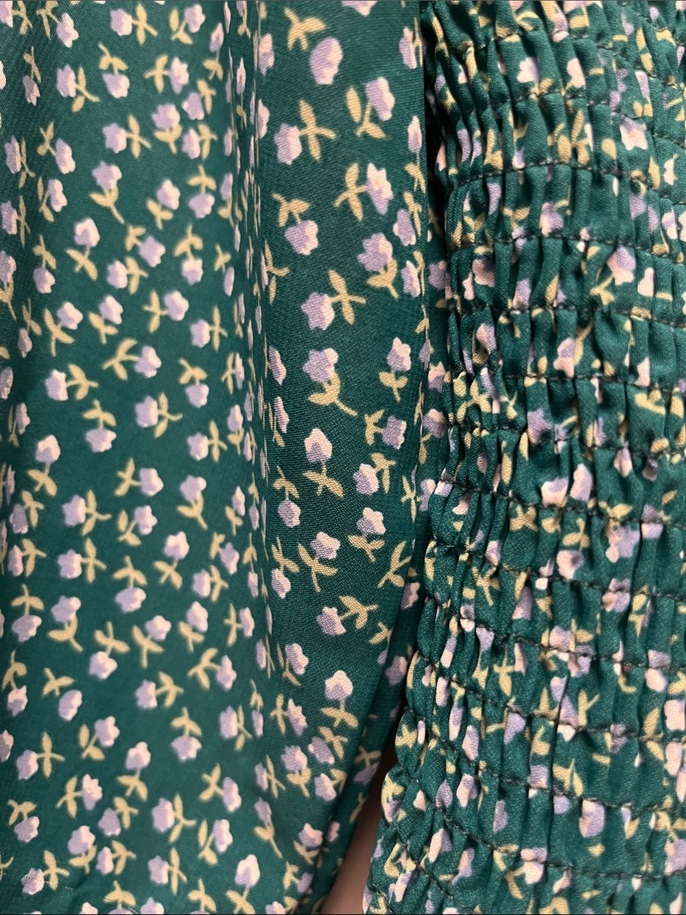 Floral Smocked Square-Neck Blouse - Picture 2 of 2